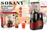 عصاره گیر سوکانی مدل SK-01005 با توان ۸۰۰ وات و دهانه ۸۰ میلیمتر