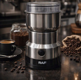 آسیاب قهوه و خشکبار RAF مدل R.7113، چهار تیغه استیل، 300 وات