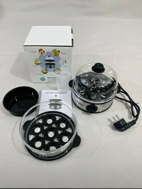 تخممرغ پز نینجا Ninja nj700 ظرفیت 7 عدد، 2000 وات، بدنه استیل با کاسه کیک