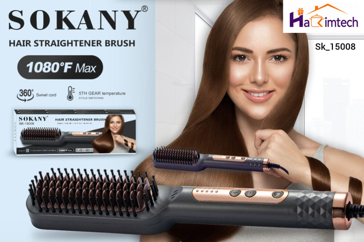 برس صافکننده مو سوکانی مدل SK-15008 با حداکثر دمای ۱۰۸۰ فارنهایت