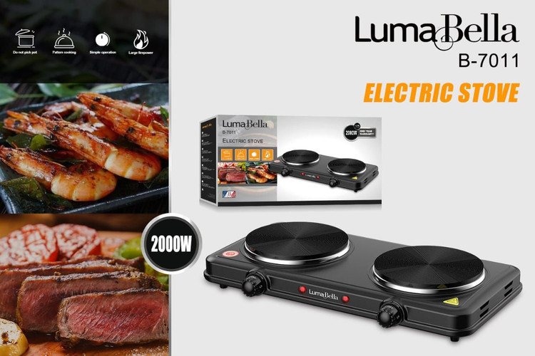 اجاق برقی دوشعله لوما بلا مدل B-7011 توان ۲۰۰۰ وات