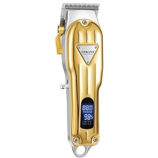 ماشین اصلاح موی حرفهای سوکانی طلایی مدل SK-16007 با نمایشگر دیجیتال