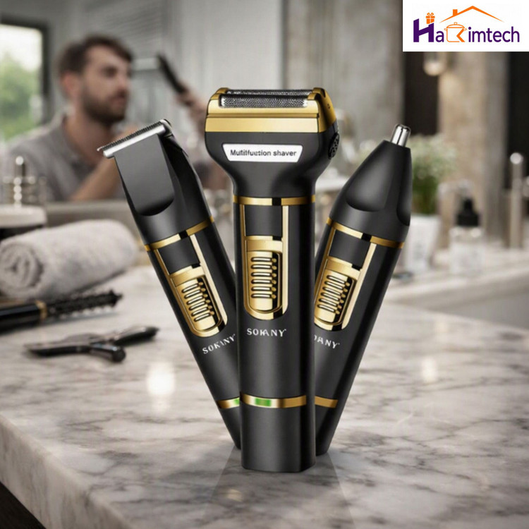 ست اصلاح سهکاره حرفهای مردانه سوکانی مدل SK-LF-9942 شارژی