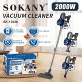 جاروبرقی شارژی بیسیم سوکانی مدل SK-13020 سهکاره توان ۲۰۰۰ وات