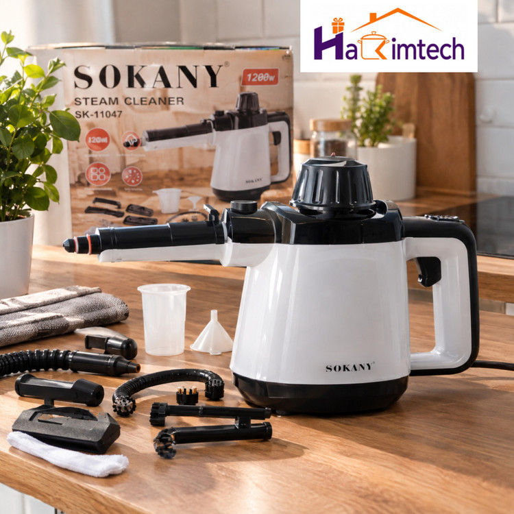 بخارشوی دستی سوکانی مدل SK-11047 با ملحقات کامل توان 1200 وات