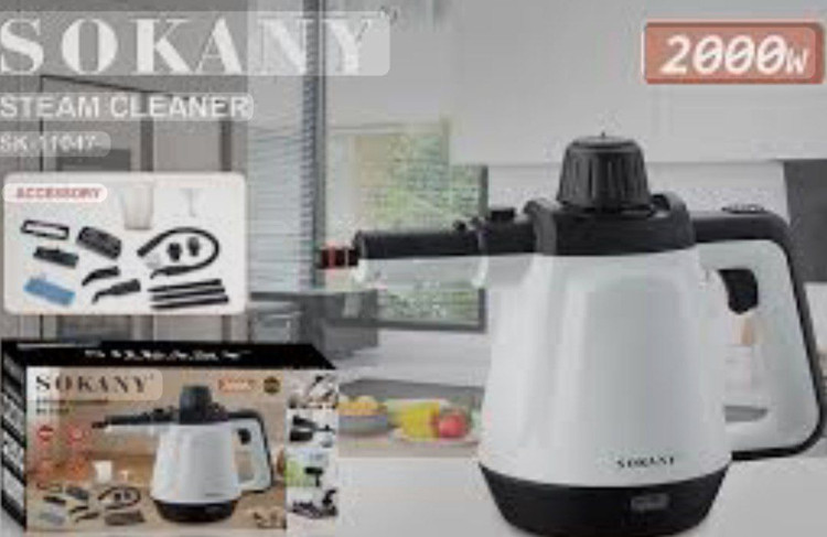 بخارشوی دستی سوکانی مدل SK-11047 با ملحقات کامل توان 1200 وات