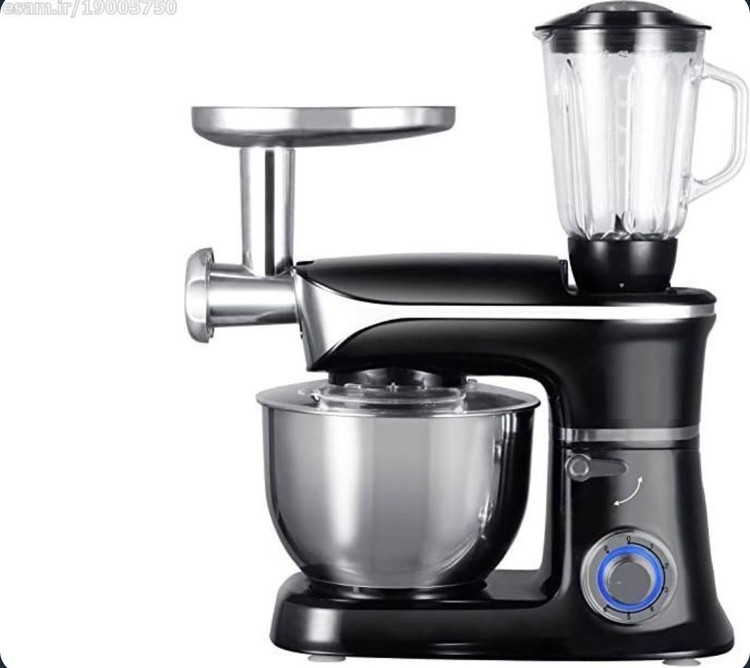 غذاساز ۳ کاره DSP مدل KM3031 با کاسه 6.5 لیتری، مخلوطکن شیشهای و چرخگوشت