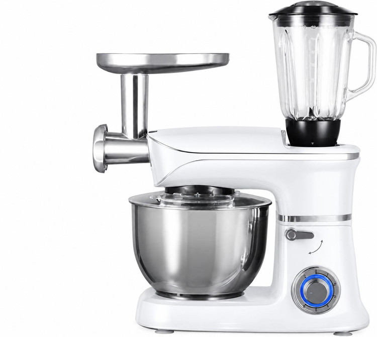 غذاساز ۳ کاره DSP مدل KM3031 با کاسه 6.5 لیتری، مخلوطکن شیشهای و چرخگوشت
