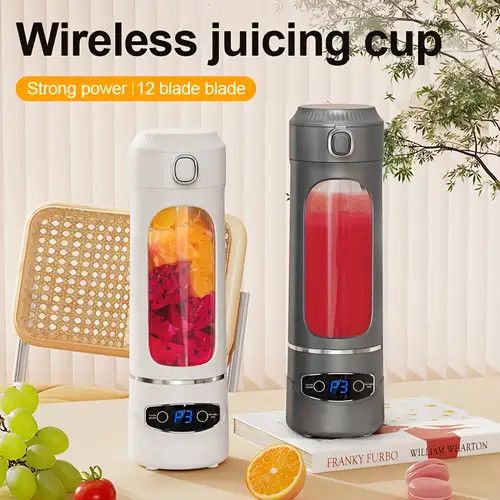لیوان مخلوط‌کن شارژی MDHL مدل AJ‑02 با نمایشگر دیجیتال