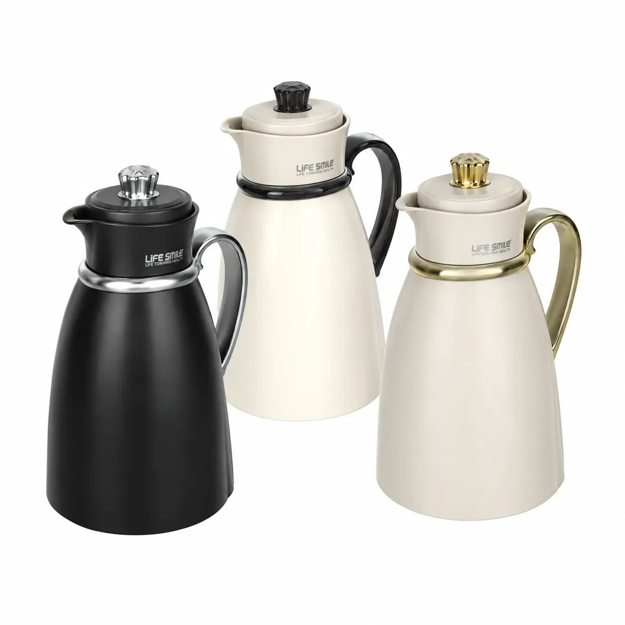 فلاسک چای و قهوه لایف اسمایل یک لیتری مدل FK-5-1000